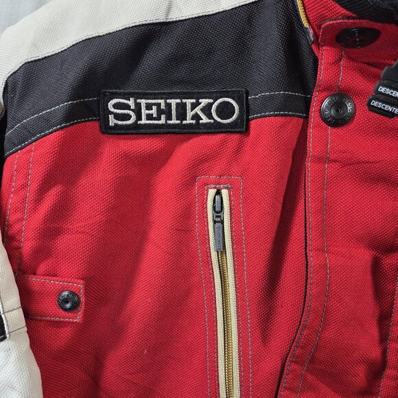 Vintage Descente Seiko Ski Jacket Mens XL Red Black Alpha Thermo Made Japan 80s - Picture 8 of 16